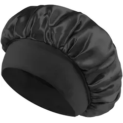 SOHO Safiya Satin Bonnet Schwarz 