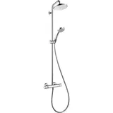 Hansgrohe Croma Showerpipe 220 1jet EcoSmart 9 mit Thermostat 27188000