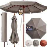 Kingsleeve Sonnenschirm Ø 330 cm taupe