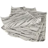 Papstar 5 Einschlagpapiere, 3cm x 25 cm weiß, 25 cm "Newsprint"