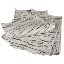 Papstar 5 Einschlagpapiere, 3cm x 25 cm weiß, 25 cm "Newsprint"