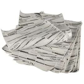 Papstar 5 Einschlagpapiere, 3cm x 25 cm weiß, 25 cm "Newsprint"