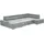 sit&more Wohnlandschaft SIT & MORE "U-Form", grau (hellgrau), B:345cm H:79cm T:213cm, 100% Polyester, Sofas, Wohnlandschaft, mit verstellbaren Kopfteilen, wahlweise mit Bettfunktion