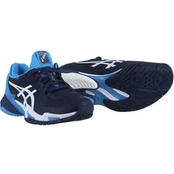 Asics Tennisschuhe Court FF 3 Novak Allcourt Stabilität 2024 dunkelblau/weiss Herren