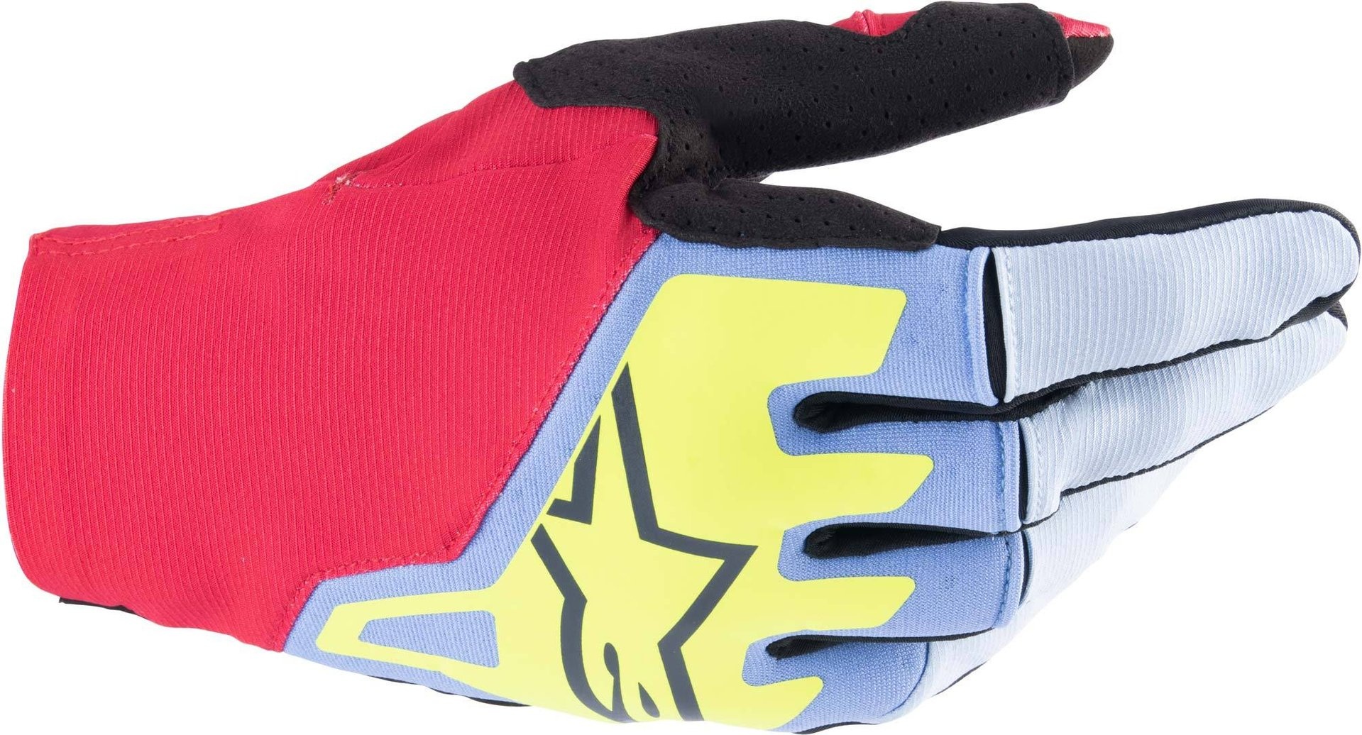 Alpinestars Techstar Motorcross handschoenen, rood-blauw, S Voorman