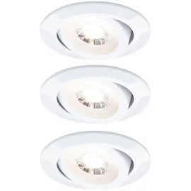 Paulmann LED Einbauleuchte 3er-Set weiß