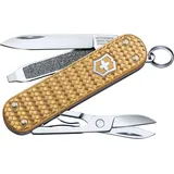 Victorinox Classic SD Precious Alox Kollektion, kleines Taschenmesser Brass Gold