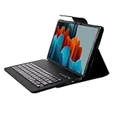 Cazy Tablet-Hülle mit Tastatur geeignet für Samsung Galaxy Tab S8 / Tab S7 - QWERTY Bluetooth Tastatur-Hülle - Schwarz
