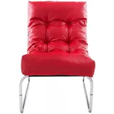 KADIMA DESIGN Lounge Stuhl Synthetik Rot | Modularer Loungesessel für Wohnzimmer in Rot | Gr.: onesize