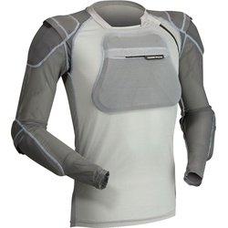 Moose Racing XC1, Protektorenshirt langärmalig - Hellgrau/Grau - S/M