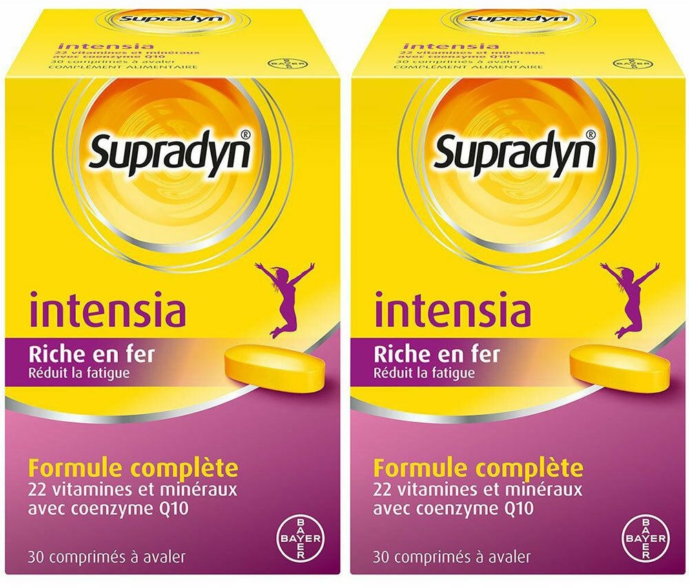 Supradyn Intensia à avaler Vitamines, Minéraux et Fer 60 comprimés Réduit la fatigue 2x30 pc(s) comprimé(s)
