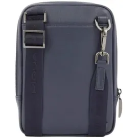Piquadro Modus Umhängetasche Leder 17 cm blau