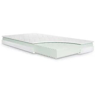 Julius Zöllner Jugendmatratze Soft Junior – Hochwertige Juniormatratze, Premium Komfortschaum mit Wellenprofil, OEKO-TEX Standard 100, Made in Germany, Größe 120x200cm