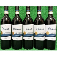 (5,89€/l) 6x Weingenuss Chianti DOCG Rotwein Italien Toskana 0,75l