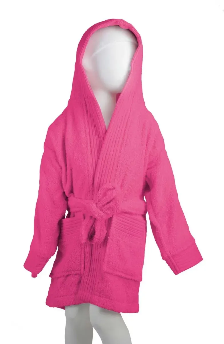 The One Towelling Kinder Bademantel Kids Bathrobe magenta 135/150