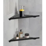 Lot Von 2 Eckregalen Aus Edelstahl 304 Für Bad Und Küche, 19 X 19 X 30 Cm