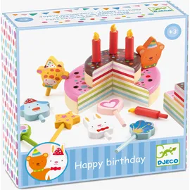 Djeco Happy Birthday Kuchen Mehrfarbig