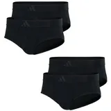 adidas Active Flex Cotton Slip schwarz S 4er Pack