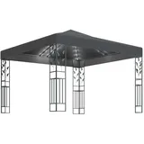 vidaXL Pavillon mit LED-Lichterkette 3 x 3 m anthrazit