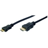 Digitus HDMI Anschlusskabel HDMI-A Stecker, HDMI-Mini-C Stecker 2.00m Schwarz AK-330106-020-S vergol