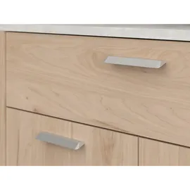 Parisot Meuble Anrichte, Eiche, Grau, Holzwerkstoff, Rechteckig, 120x100x41 cm, Küchen, Küchenmöbel, Küchenschränke, Geräteumbauschränke