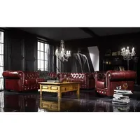 JVmoebel Chesterfield-Sofa Elegante Polstergarnitur aus hochwertigem Echtleder in Braun, Set, Made in Europa braun