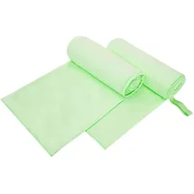 vidaXL Sporthandtücher 2 pcs Grün 200 x 100 cm Polyester und Polyamid