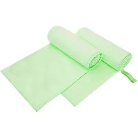 vidaXL Sporthandtücher 2 pcs Grün 200 x 100 cm Polyester und Polyamid
