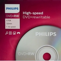 Philips DVD+RW 4.7GB, 5er Pack (DW4S4J05F)