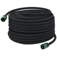 VidaXL Tropfschlauch Schwarz 0,6" 50 m Gummi