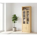 OTTO home Vitrine Soeren 80 x 29 x 220 cm Beige