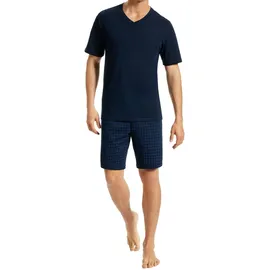 SCHIESSER Pyjama Schlafanzug Dunkelblau 54
