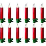 Krinner Lumix Superlight Mini Christbaumkerzen rot