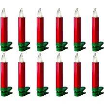 Krinner Lumix Superlight Mini Christbaumkerzen rot