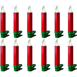 Krinner Lumix Superlight Mini Christbaumkerzen rot
