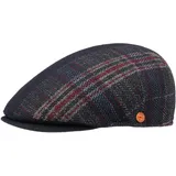 Mayser Jasper Fancy Flatcap Schirmmütze Made in EU Herren Herbst Winter blau 56 cm - 56