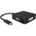 Icy Box USB-Videoadapter 4-in-1 Type-C 6 cm Schwarz