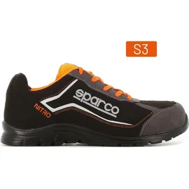 Sparco Nitro Nrgr Sicherheitsschuhe - Black Orange S3 SRC Größe: 40