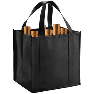 ReaJoys Flaschentasche 6 Flaschen Tasche Getränketasche Flaschenkorb Flaschenträger 6 Flaschen Tragekorb Bottlebag 31 X 25 X 18cm - 31 X 25 X 18cm
