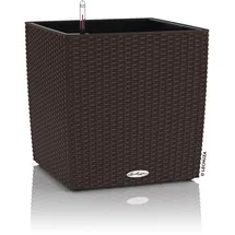 LECHUZA Cube Cottage 40 Komplettset 40 x 40 x 40 cm mokka