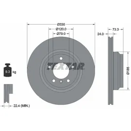 Textar Bremsscheibe 92137805