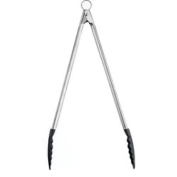 CUISIPRO Küchenzange Servierzange Edelstahl Antihaft-Enden aus Nylon schwarz 40,...