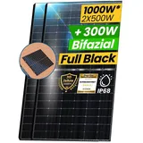 EPP.Solar 2x 500W Bifaziale Module mit Ziegeldach Halterung für Balkonkraftwerk