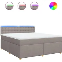 vidaXL Boxspringbett 180 x 200 cm Taupe
