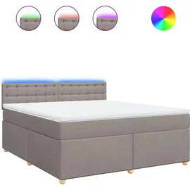 vidaXL Boxspringbett 180 x 200 cm Taupe