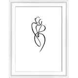 walther design Silhouette Bilderrahmen Holzrahmen weiß 10x15 cm 1 St.