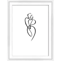 walther design Silhouette Bilderrahmen Holzrahmen weiß 10x15 cm 1 St.