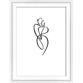 walther design Silhouette Bilderrahmen Holzrahmen weiß 10x15 cm 1 St.