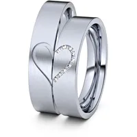 Trauringe Herzfeld 600er Platin - 7338