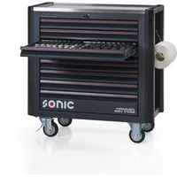 SONIC Equipment Werkstattwagen Stahl 485-tlg. grau